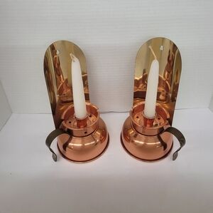 Vintage Coppercraft Guild Candle Holders